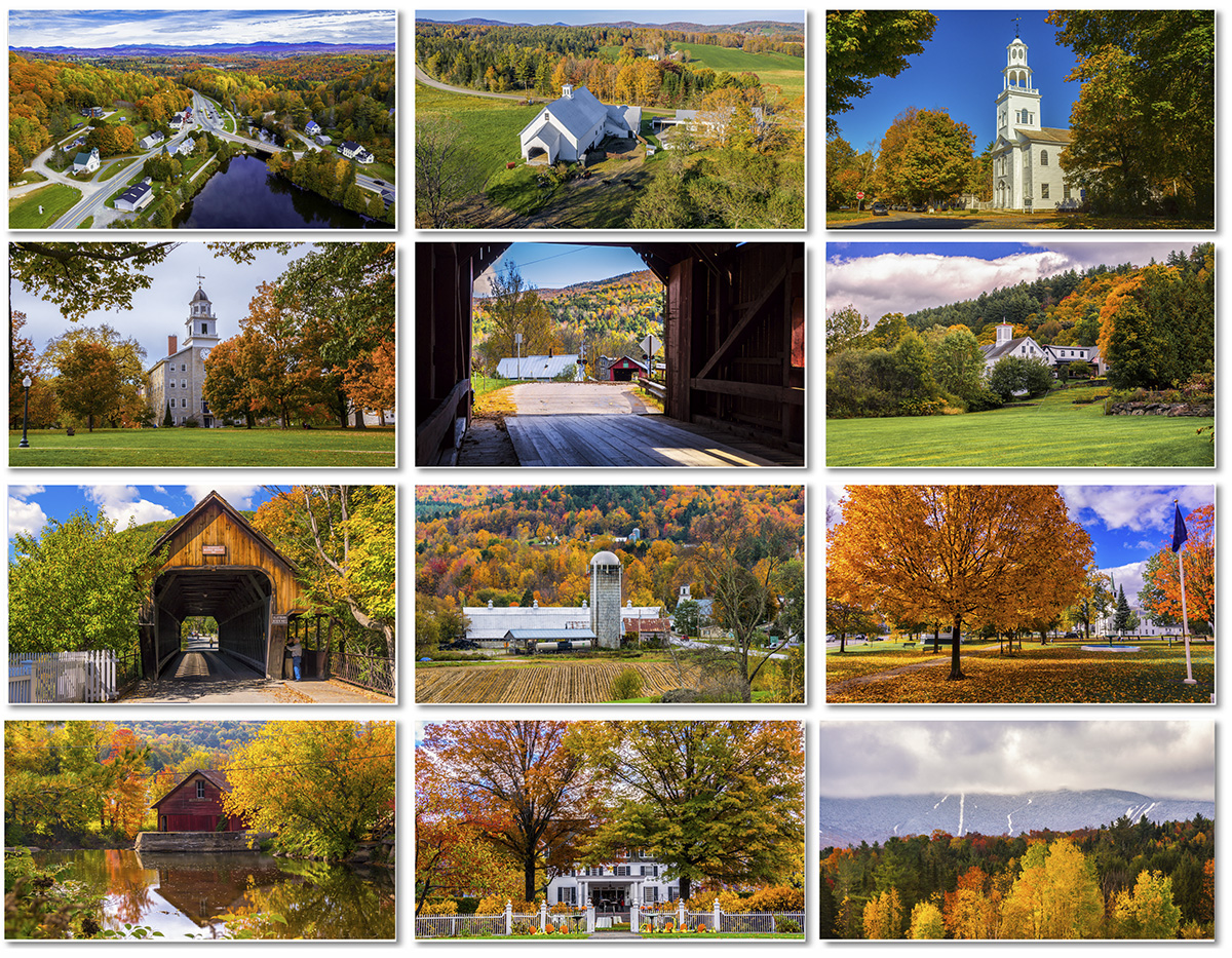 Vermont Calendars. Autumn in Vermont 2025 Calendar.